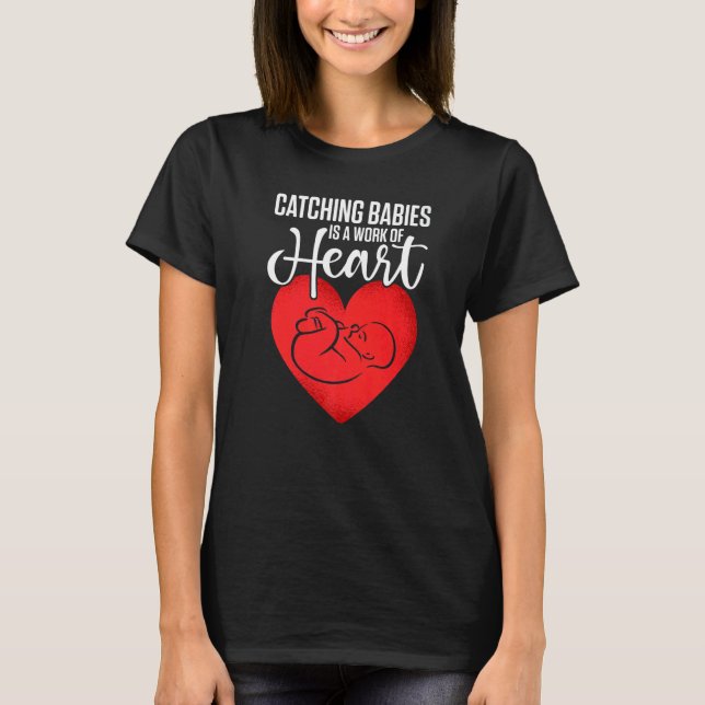 Birth Doula Proud Birth Worker Pregnancy Couch Mid T-Shirt (Front)