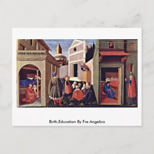 Birth,Education By Fra Angelico Postcard
