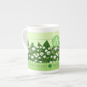 Birth Flower and Gem May Bone China Mug