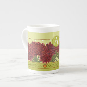 Birth Flower and Gem November Bone China Mug