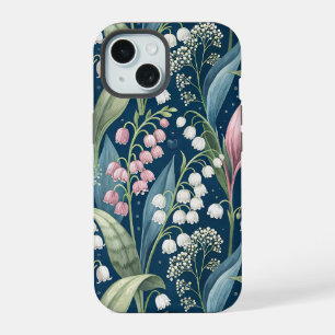Birth Flower Botanical Design iPhone 15 Case