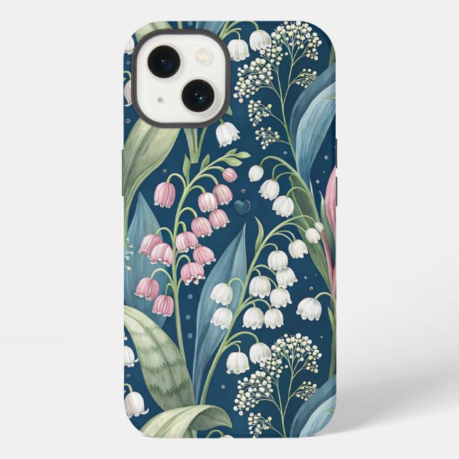 Birth Flower Botanical Design iPhone Case (Back)