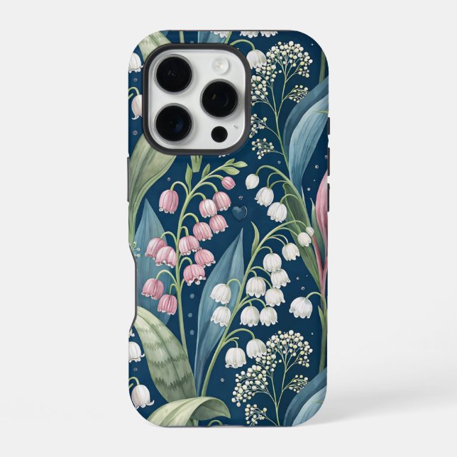 Birth Flower Botanical Design iPhone Case (Back)