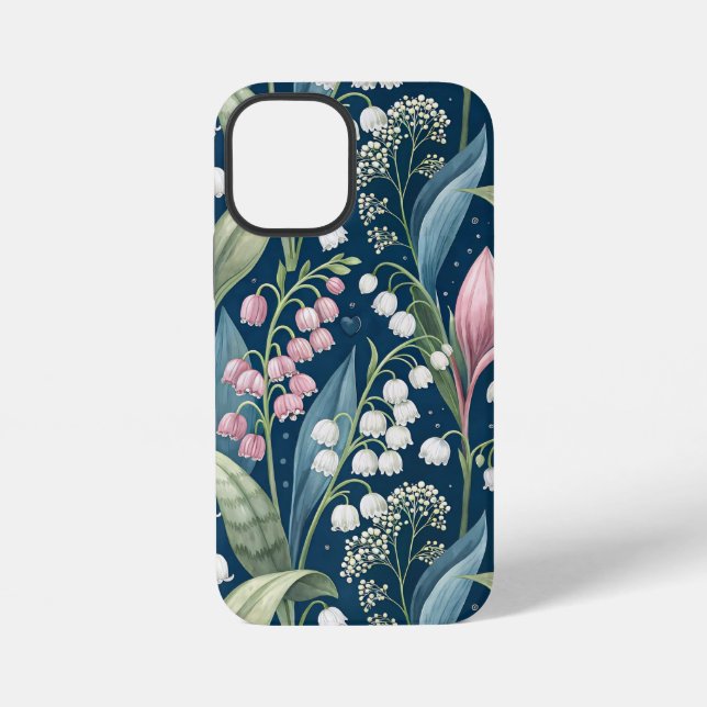 Birth Flower Botanical Design Iphone Case (Back)