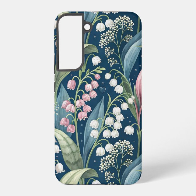 Birth Flower Botanical Design Samsung Galaxy Case (Back)