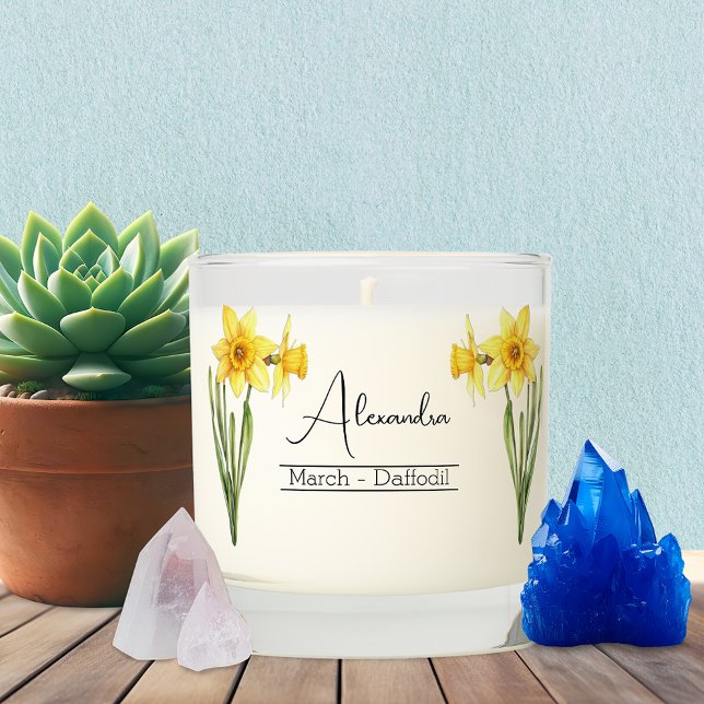 Birth Flower March Daffodil  Scented Candle (Creator Uploaded)
