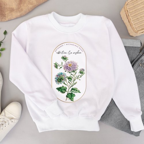 Birth Flower Month September Birthday Sweatshirt