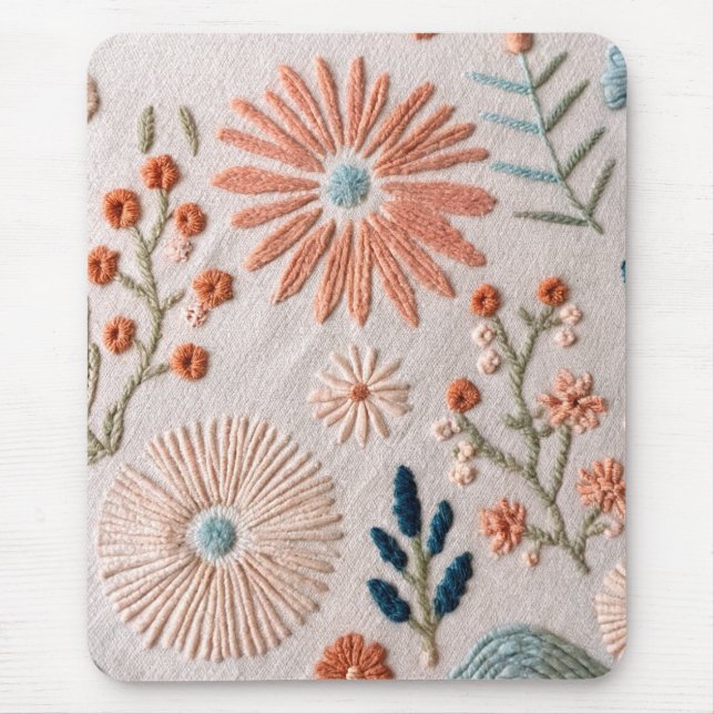 Birth Flower Mouse Pads & Desk Mats (Front)