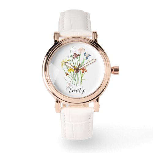 Birth Flower  _ Personalized Birth Flower Watch