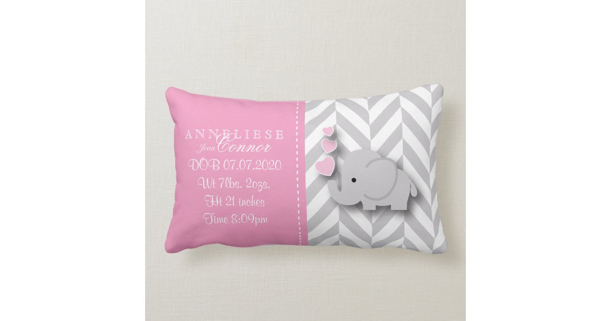 elephant lumbar pillow