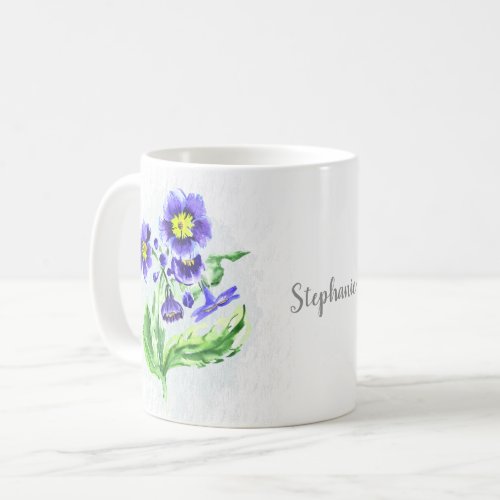 Birth Month February Violet Flower Name Coffee Mug