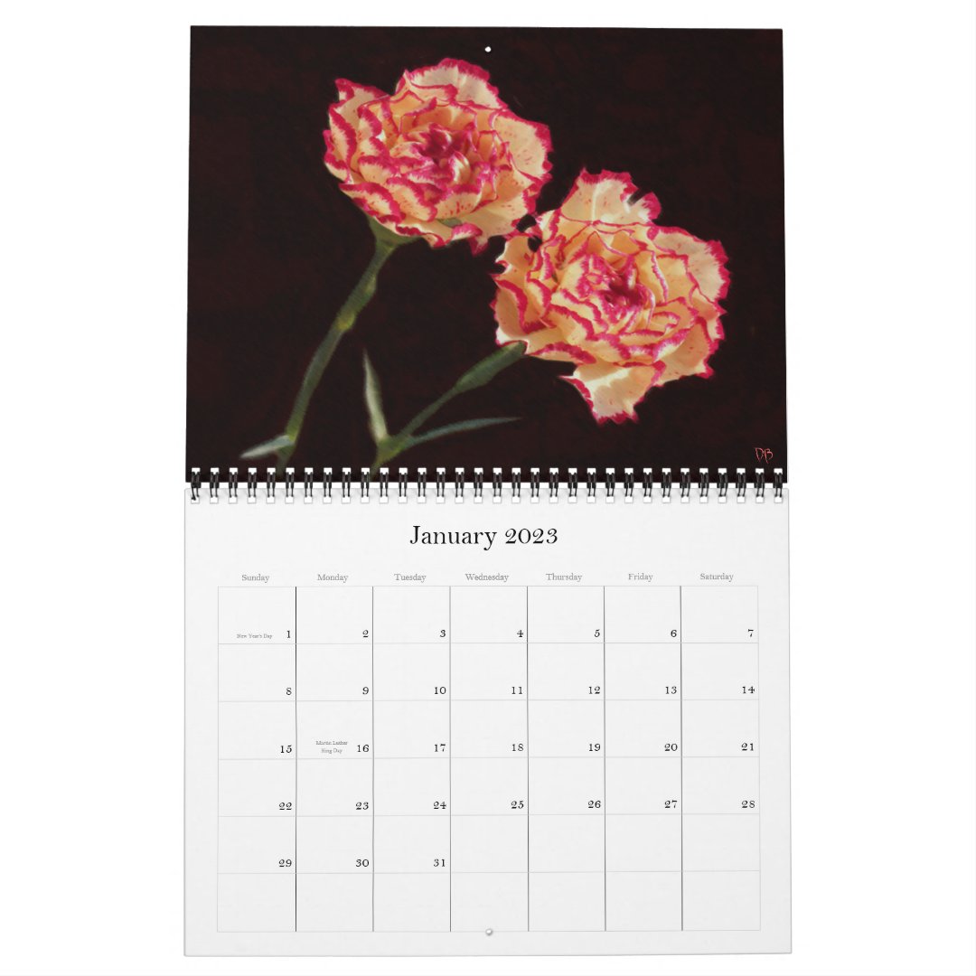 Birth-Month Floral Calendar | Zazzle