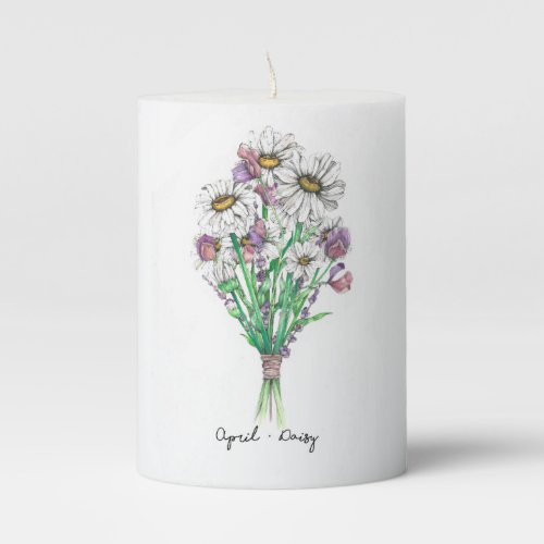 Birth Month Flower Birthday Candle