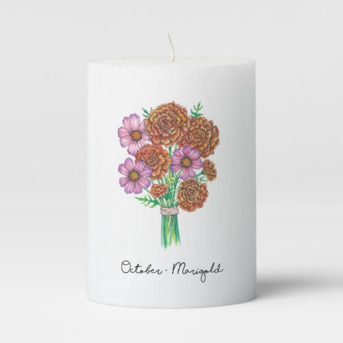 Birth Month Flower Birthday Candle