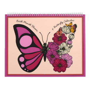 Birth Month Flower & Butterfly Calendar