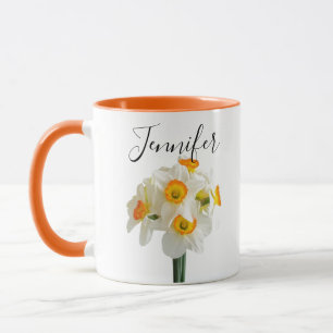 Birth month flower-December personalized mug