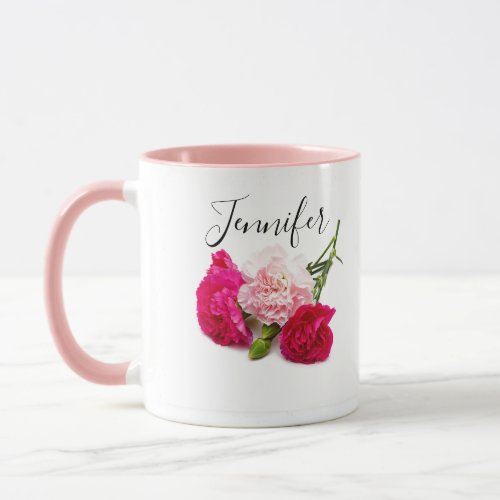 Birth month flower _January personalized Mug