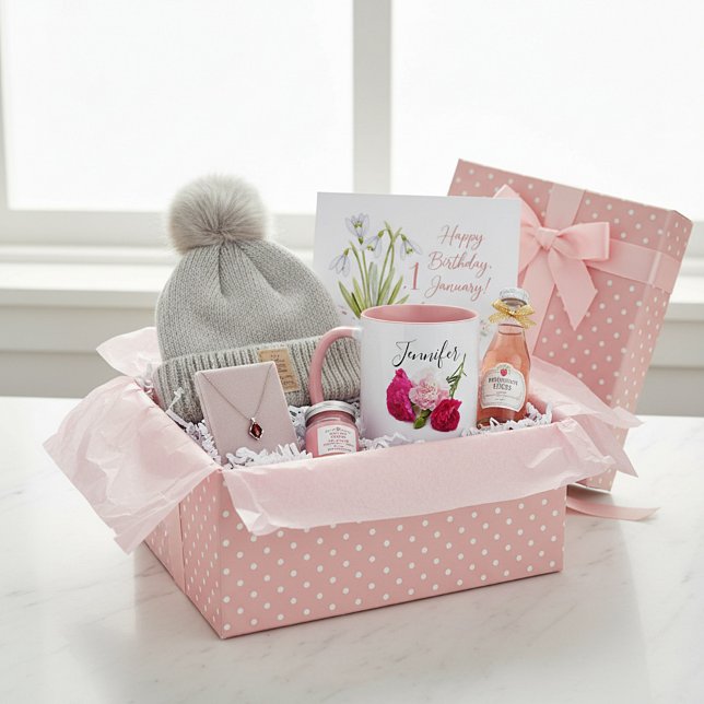 Birth month flower -January personalized Mug (Creator Uploaded)