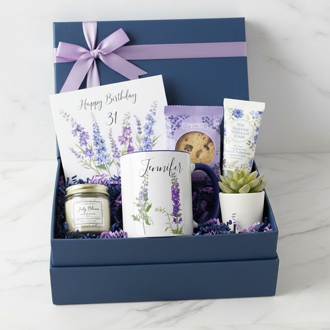 Birth month flower-July  personalized mug (Creator Uploaded)