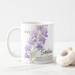 Birth Month July Flower Personalized Coffee Mug<br><div class="desc">Personalized Birth Watercolor Flower Mug,  beautiful Gift for Friend</div>