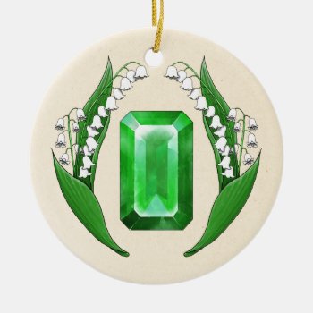 Birth Month May Ceramic Ornament by sblinder at Zazzle