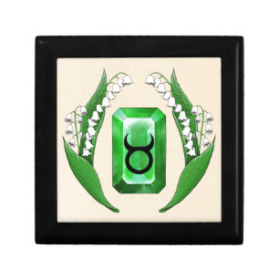 Birth Month May Taurus Jewelry Box