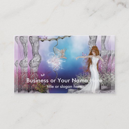 Customizable Birth of a Fairy Fantasy Elf Business Cards