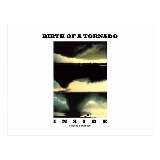 Birth Of A Tornado Inside (Meteorology) Postcard