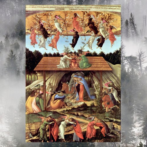 Birth of Christ by Botticelli Christmas Nativity Poster