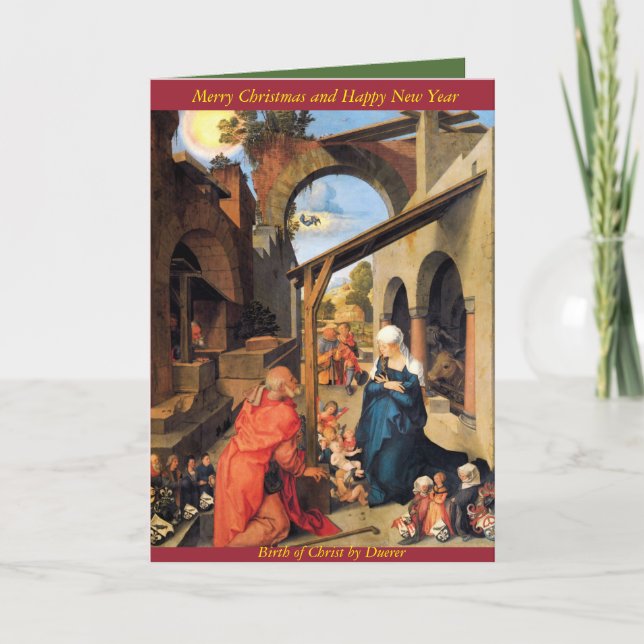 Birth of Christ by Duerer Holiday Card (Front)