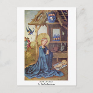Birth Of Christ By Stefan Lochner Postcard