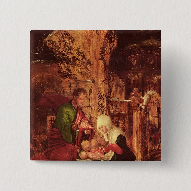 Birth of Christ , c.1520-25, Pinback Button (Front)