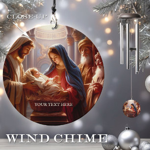 Birth of Christ Catholic Christian Christmas Wind Chime