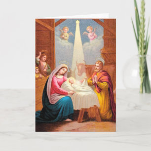 Birth of Christ Holiday Card