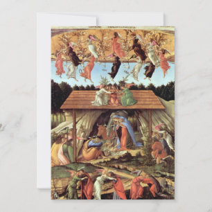 Birth of Christ, Mystical Nativity by Botticelli