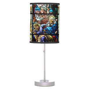 Birth of Jesus Stained Glass Window Table Lamp