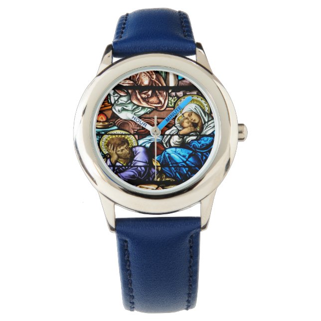 Birth of Jesus Stained Glass Window Watch (Front)