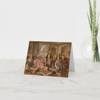 Birth of Old Glory - Edward Moran (1917) Card