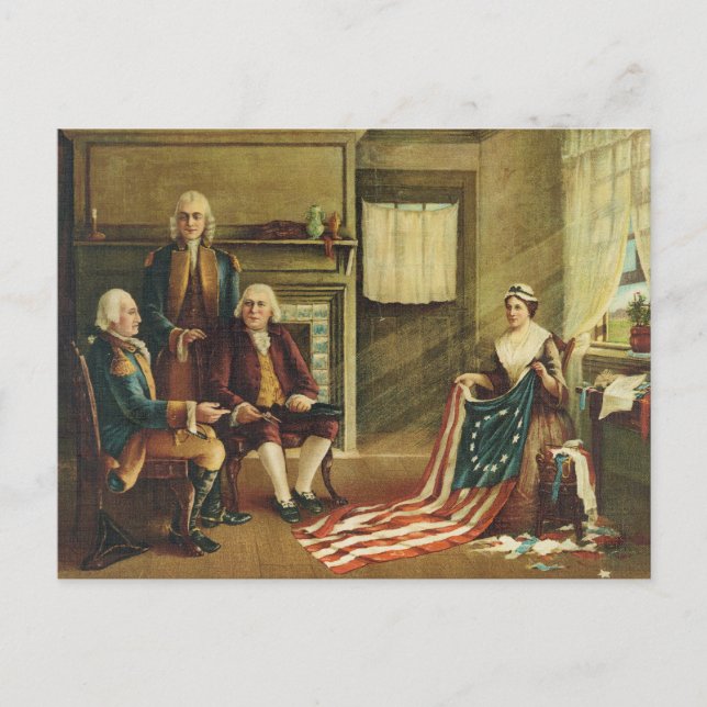 Birth of Our Nation's Flag by Thomas & Wylie Postcard (Front)