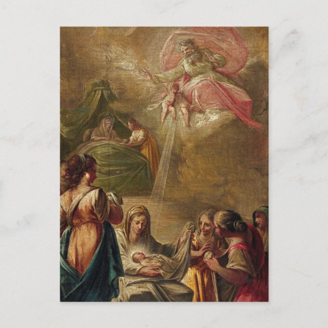 Birth of the Virgin by Francesc Pla i Duran Postcard (Front)
