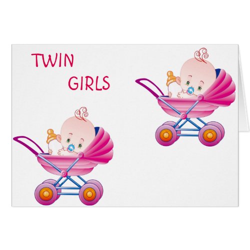 BIRTH OF TWIN GIRLS IN TWIN PINK BUGGIES