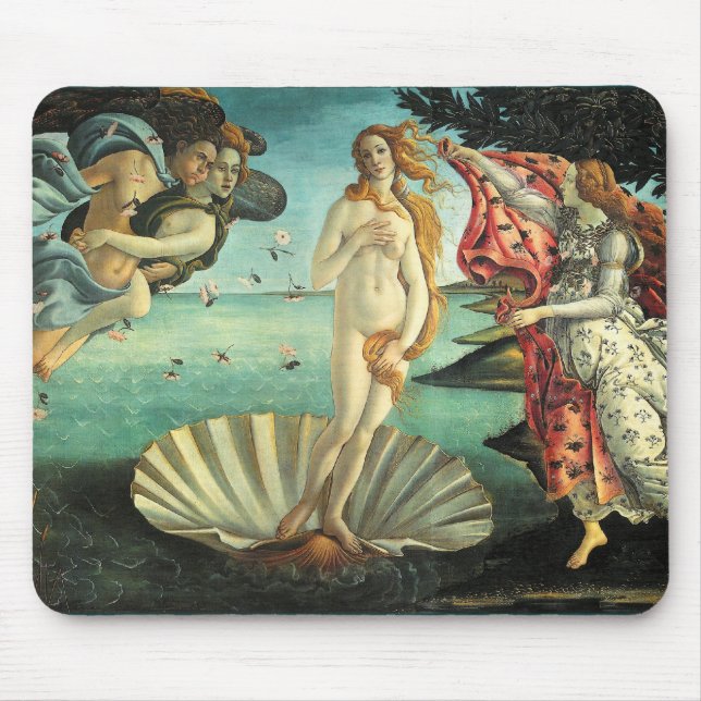 Birth of Venus, 1485 Mouse Pad (Front)