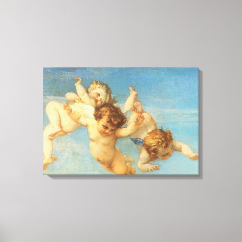 Birth of Venus Angels detail by Alexandre Cabanel Canvas Print