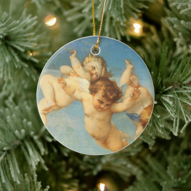 Birth of Venus, Angels detail by Alexandre Cabanel Ceramic Ornament (Tree)