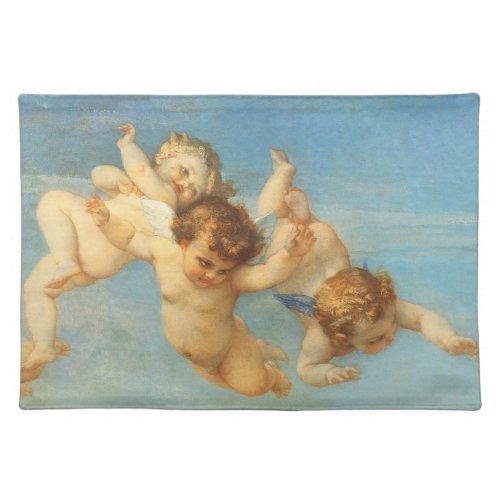 Birth of Venus Angels detail by Alexandre Cabanel Cloth Placemat