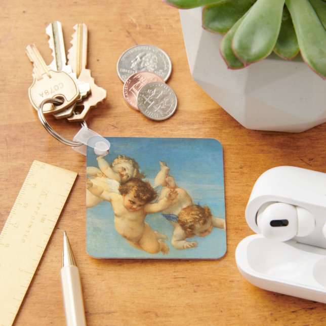 Birth of Venus, Angels detail by Alexandre Cabanel Keychain (Desk)