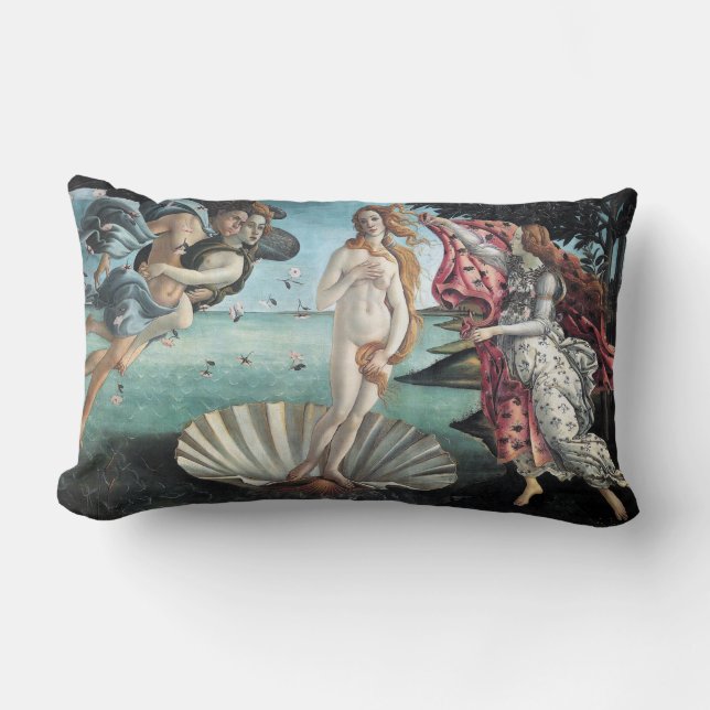 Birth Of Venus Botticelli Lumbar Pillow (Front)