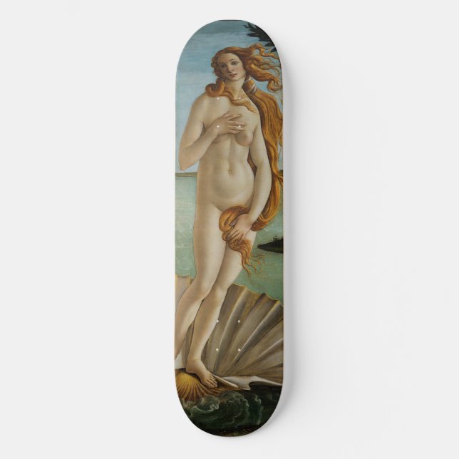 Birth of Venus by Sandro Botticelli Skateboard Deck (Front)