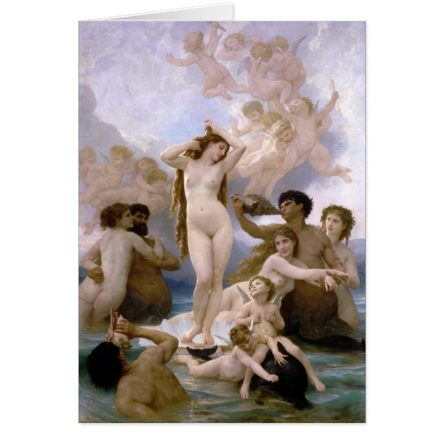 Birth of Venus by William-Adolphe Bouguereau Cards (Front)