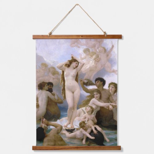 Birth of Venus by William_Adolphe Bouguereau Hanging Tapestry